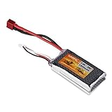 FLOUREON 2S 7.4V 1500mAh 35C Lipo RC Battery with T Plug for RC Cars, Truck, Truggy, Traxxas, Helicopter, Drone Loved by Hobby Fans (1pack)