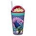 Zak Designs Trolls ZakSnak All-In-One Drink Tumbler + Snack Container For Toddlers – Spill-proof 4oz Snack Container Screws Securely Onto 10oz Tumbler With Accessible Straw, Trolls Movie