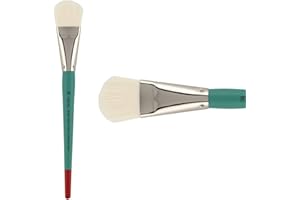 Creative Mark Art Supplies Large Mural Synthetic White Filament Paint Brush - Filbert #30 - Artist Supplies for Acrylics, Wat