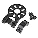 Shaluoman 4Pcs Black Aluminium Alloy Motor Mount Holder for 16mm Glass/Carbon Fiber Tube