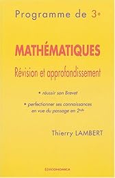 Mathématiques, programme de 3e