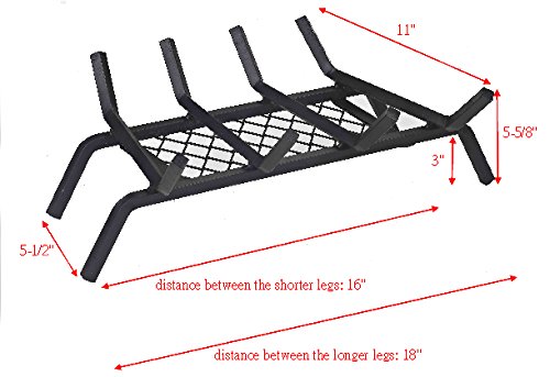 Grate Fireplace W/Retaner 18in