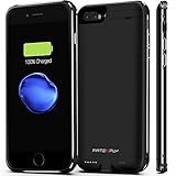 iPhone 7 Plus Battery Case, Patekfly Atomice Pro iPhone Portable Charger For iPhone 7 Plus (5.5 inch), 5000mAh Rechargeable Extended Battery Case / Extended Battery Pack Power Cases Juice Bank Cover