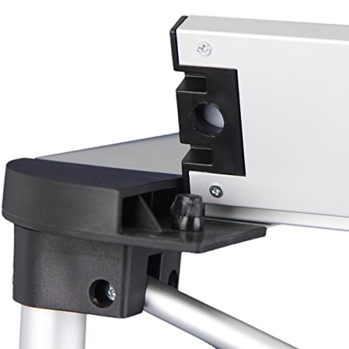 KingCamp Camping Table Folding Aluminum Roll Up Top Collapsible