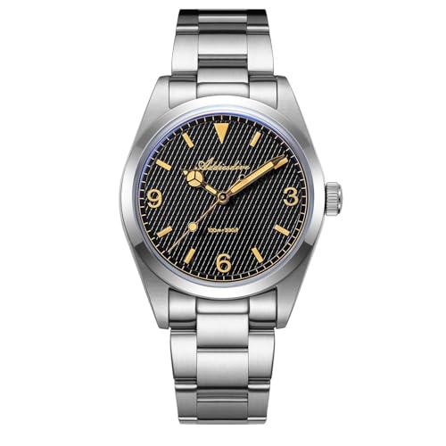ADDIESDIVE Quartz Watch for Men 36 MM Analog VH31 Mech-Quartz Movement K1 Mineral Conves Crystal Waterproof 100 M AD2030