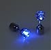 Heyuni. Light Up LED Earrings Studs Glowing Flashing Stainless Steel Earrings Studs Dance Party Accessories for Men Women,Blue