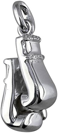 Large Pair of Diamond Boxing Gloves Pendant, 0.80CT Style #4899 in 14K white gold