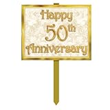 50th Anniversary Yard Sign Party Accessory (1 count)
