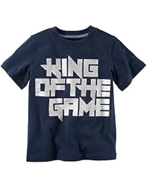 Baby Boys' King Of The Game Metallic Graphic Tee