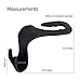 Autoark Car SUV Seat Back Headrest Hanger Hooks (Black - Set of 4),AK-037