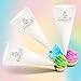 BakeLux 16-Inch Piping Bags (3 Pack) - Commercial Grade Reusable Cotton Icing Pastry Bags