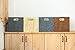 BAIST Fabric Storage Cubes Organizer 11 inch Storage Cube Bins Large Collapsible Storage Bins for Cloth, Closet, Shelves, Toys, Dog Food, Kids, Bathroom, Kitchen (4-Pack, Gold Stripe)