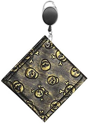 Microfiber Skull Pattern Golf Towel with Retractable Extension Cord and Clip,Small(4.5″ x 4.5″) Washable Wet Dry,Best Golf Gifts for Men&Women-Yellow Microfiber Skull Pattern Golf Towel with Retractable Extension Cord and Clip,Small(4.5″ x 4.5″) Washable Wet Dry,Best Golf Gifts for Men&Women-Yellow