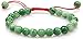 Antiquity Sian Art Bead Bracelet 8 mm Round Buddhist Wrist Mala,Handmade Macrame Adjustable