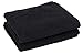 Black Salon Towels (2-Pack, 16 X 27 Inches)-Barber Hand Cotton Towel for Gym, Bath, Spa, Shaving, Shampoo