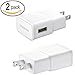 Samsung OEM EP-TA10JWE 2.0 Amp Travel Charger Adapter for Samsung Galaxy S5, Note 3, Edge, Tab Pro, Note Pro - White -Pack of 2