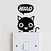 Dream-again Switch Vinyl Bedroom Wall Room Fat Cat Kids Wall Sticker
