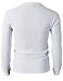 H2H Originals Men's Cotton Long Sleeve Henley White US S/Asia M (CMTTL045)