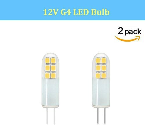 Makergroup T3 G4 LED Bulb Warm White 2700K-3000K JC Type 12VAC/DC 2Watt ( 20W Halogen Replacement )- Fit for landscape Path Light, Step Light, Ceiling Fan Crystal Under Cabinet 2-Pack