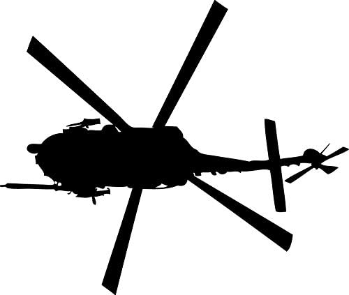 Haynes Silhouette Helicopter XI Wall Decal Cutout 40.5"x48"