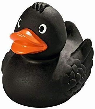 Mein Zwergenland quietsche-ente Rubber Duck Rubber Duck Bath Duck - Black