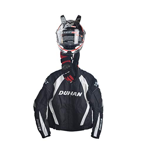 CHCYCLE Motorcycle Accessories Helmet Holder Jacket Hanger Wall Mounted Multifunctional Rack (2 Pack)