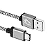 Cambond USB Type C Cable Braided Charging Cable Cord 10ft Long for Galaxy Note 8, S8, S8+, MacBook, Nintendo Switch, Google Pixel, Sony XZ, LG V20 G5 G6, HTC 10, Nexus 6p 5X and More Grey