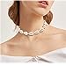 FUTTMI 9 Pieces Natural Shell Chokers Necklace Handmade Shell Pearl Beach Choker Jewelry for Womens