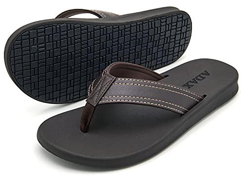 soft leather flip flops