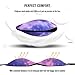 PrettyCare 3D Sleep Mask (New Design - Aurora Purple and Black) Eye Mask for Sleeping - Contoured Face Mask Silk - Blindfold with Ear Plugs,Travel Pouch - Best Night Eyeshade for Men Women Kids