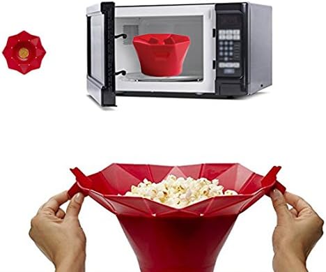 Runfish Magic Microwave Silicone Popcorn Popper Fold Bucket Collapsible Bowl Healthy Snack Makers Container Kitchen Baking Tools