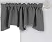 Deconovo Blackout Window Valance - Scalloped Room Darkening Curtain for Kitchen, Bedroom, and Bathroom - Elegant Window Treatment for a Cozy Home (Light Grey, 42x18 Inch, 1 Panel)