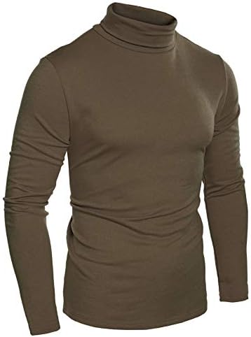 COOFANDYMen's Slim Fit Basic Turtleneck Long Sleeve Lightweight Pullover Sweaters Casual Knitted Tops