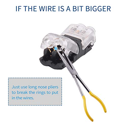 Low Voltage Wire Connector, Quick Solderless Wire Splice Connector, 12