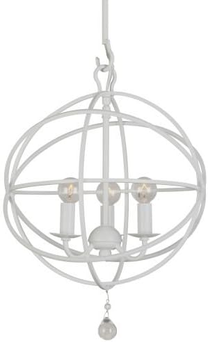 Crystorama 922-WW Solaris Chandelier - Wet White - 12.5W in.