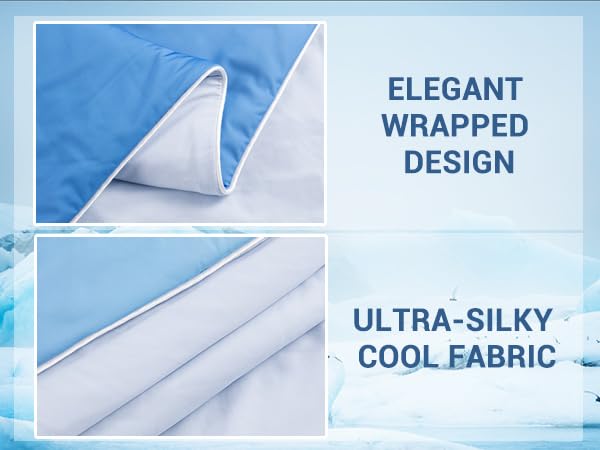 Elegear Cooling Comforter King Absorbs Body Heat to Keep Cool, Double-Sided Cooling Blanket for Hot Sleepers Arc-Chill Cool Fabric Q-Max>0.5, Lightweight Summer Comforter Cold Blanket, deep blue