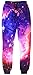 Uideazone Fashion juniors 3D Printed Star Galaxy Sports Joggers Pants Sweatpants,Small
