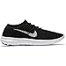 Nike Women's Free Running Motion Flyknit Shoes, Black/white-volt-dark Grey - 7 B(M) US