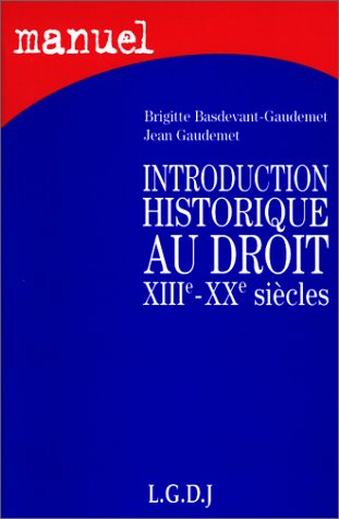 Introduction historique au droit