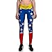 Xize Women 3D Printed Wonder Workout Fitness Leggings Slim Yoga Pants High Waist Gym Running Sport Push Up Tights