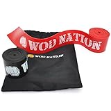 Muscle Floss Bands by WOD Nation - Recovery Band for Tack and Flossing Sore Muscles and Increasing Mobility - Stretch Band Includes Carrying Case