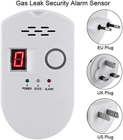 AFCN VBESTLIFE Home Kitchen Security Combustible Gas Detector LCD LPG LNG Coal Natural Gas Leak Alarm Sensor Warning Detector