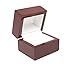 Chandni Jewels Classic Red Wooden Ring Box With Metal Hinge