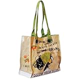 Papaya Art Dream Word Art Watercolor Luxe Oil Cloth Vegan Tote Handbag Purse