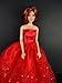 The Most Amazing Red Dress with Sequins Made to Fit Barbie Doll