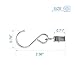 Mopao Party Light Hanger Metal Hanging Clips Hook Clamp Hanger for Curtain, String Party Light and Outdoor Activities Clips, 20 Pieces (2.4inch)