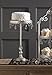 Dahlia Studios Silver Crystal Beaded Mirror 18x10 Round Cake Stand