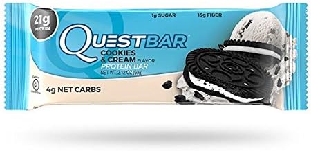 Quest Nutrion Protein Bars Mix & Match Your Favorite Flavors (Cookies & Cream)