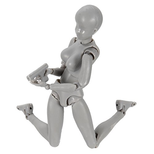 Tulas Action Figure Drawing Models, Human Mannequin Body Kun Doll Body-Chan Male/Female Action Figure DX Set with Accessories Kit, Suitable for Sketching, Painting, Drawing, Artist.