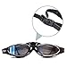 Veluxio Premium Adult Swim Goggles & Pair of Earplugs with Case